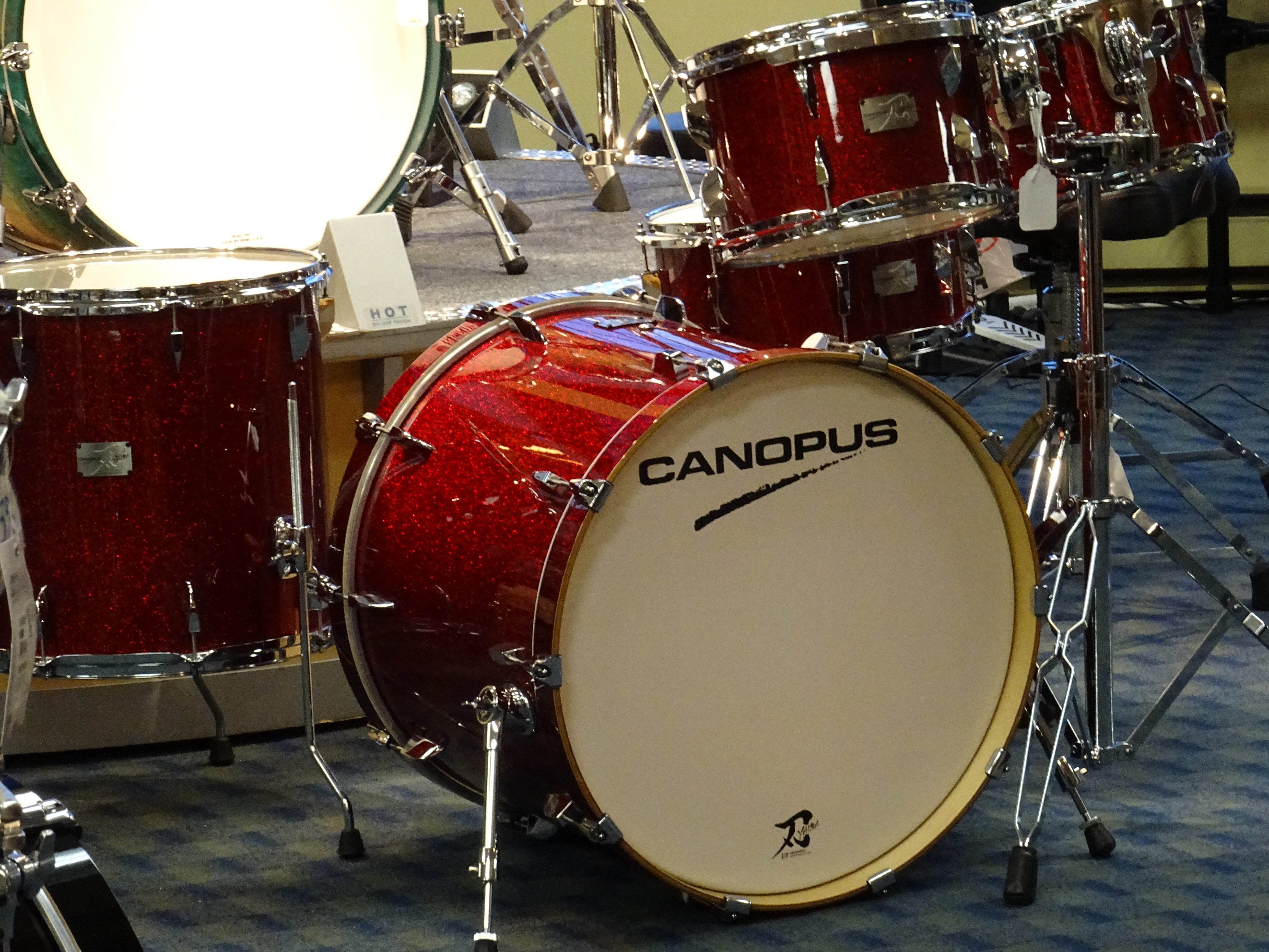 Canopus Yaiba Groove Kit in Red Sparkle Lacquer | Drummer's Hangout